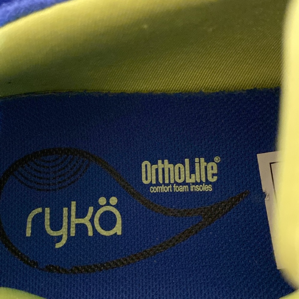 Ryka ortholite Blue and Yellow Athletic Shoes, in good condition - Picture 5 of 7
